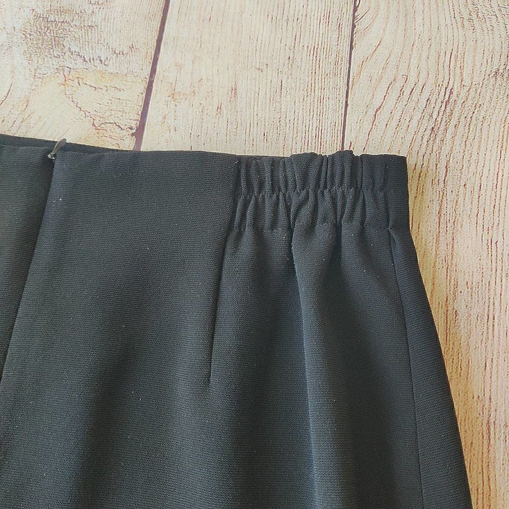Lantern career black knee length straight skirt - Picture 5 of 7